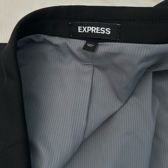 Express Men's Black Suit 40L - Jacket & Pants Included - Pants 34x32 - Picture 7 of 7
